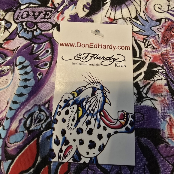 NWT ED HARDY kids tee size 4/5 MSRP $69 - Picture 5 of 8